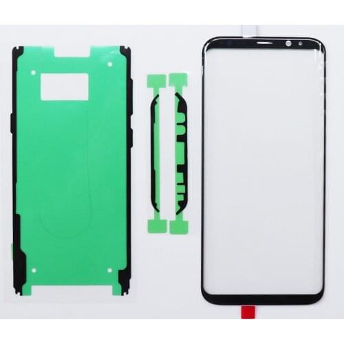 10pcs Original Touch panel Replacement For Samsung Galaxy S8 G950 g950F / S8 + plus G955 Front Outer Glass Lens With Sticker
