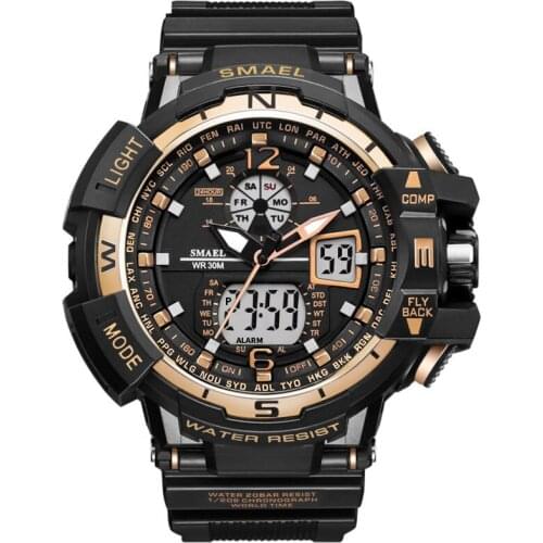 Smael Watches Men Military Watches Mens Waterproof Wristwatch LED Quartz Clock Sport Watch Male 1376c Sport S Shock Watch Men