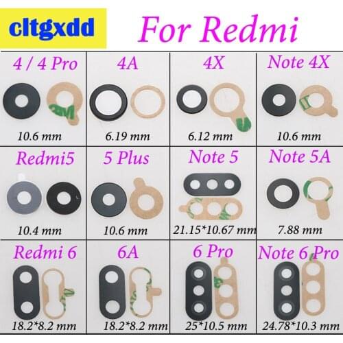 Cltgxdd Camera Lens Cover For Xiaomi Redmi 4 5 Plus 6A 6 Pro Note 4X 5A 6Pro Phone Camera Glass lenses Protector Cover Case