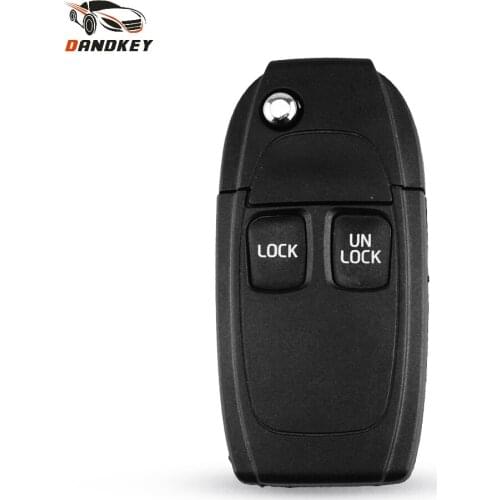 Dandkey Modified 2 Buttons Flip Folding Remote Car Key Case Shell For Volvo XC70 XC90 V40 V50 V70 S60 S80 S90 C70 NE66 Blade