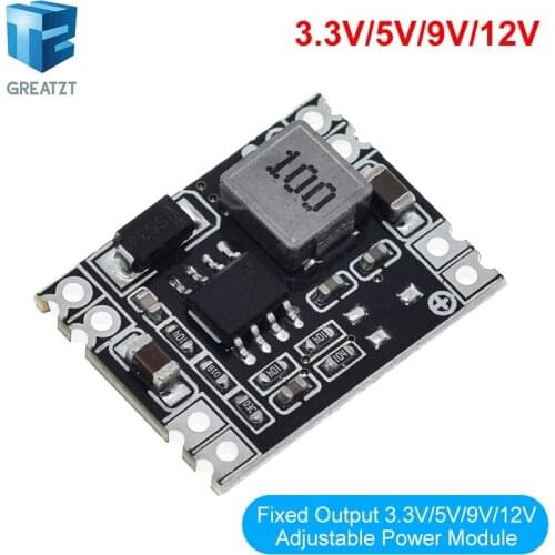 GREATZT DC-DC 3A Buck Step-down Power Supply Module 5V-12V 24V to 5V 3.3V 9V 12V Fixed Output High-Current