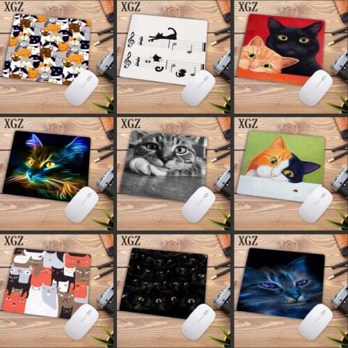 XGZ Big Promotion 22X18CM Cartoon Cute Cat Head Cool Designs Table Mouse Pad Laptop Computer Gaming Keyboard Mousepad Animal Mat