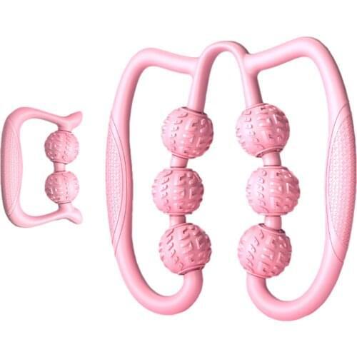Ring Clip Leg Muscle Massager Yoga Wheel U Shape Foam Roller Arm Leg Neck Muscle For Fitness Gym Yoga Pilates Sports Wheel