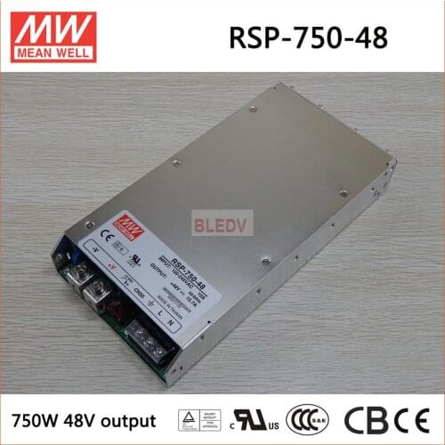 MEAN WELL original RSP-750-48 RSP-750-12 RSP-750-24 meanwell RSP-750Single Output Power Supply Meanwell RSP