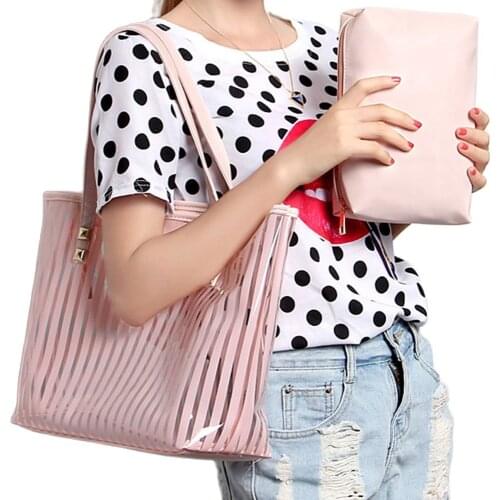 Fashion PVC Jelly Bag Women Transparent Shoulder Handbags Crossbody Bag for Girls
