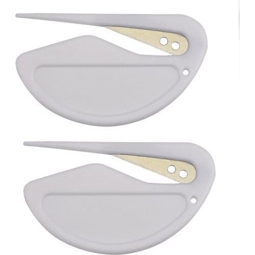 2pcs Letter Opener Envelope Slitter Set Mail Opener for Office, Home & Business -with Safety Razor Blade for Package, Paper Cut