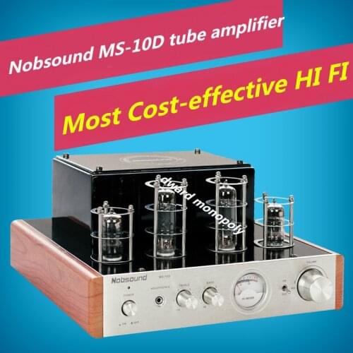 Nobsound MS-10D Hifi 2.0 Tube Amplifier Vaccum Home Audio Loudspeaker Amplifier 220V Version 25W*2