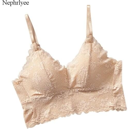 2021 New Lace Beauty Back Bras Women Push Up Crop Tops Gathering Wireless Bra Tops Female Bralette Underwear Sexy Lingerie CA349