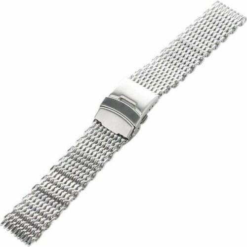 New Fashion Steel Cool Shark Watch Weaving Milan Mesh High-end Strap Q0D7