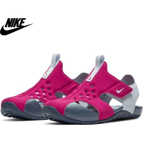 Original Nike Sunray Protect 2 (PS) Child Sandals-Pink 943826-604