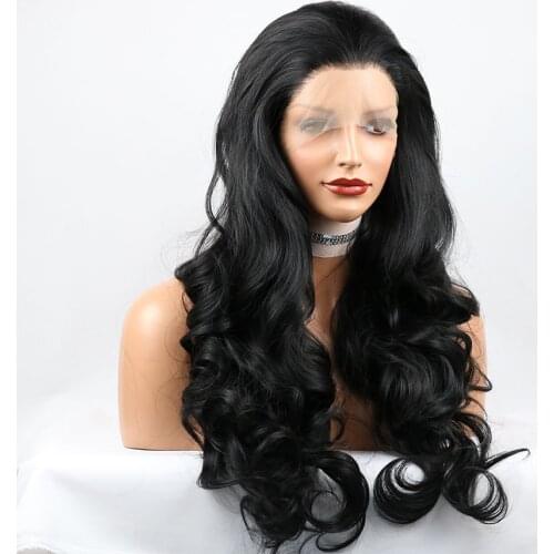 Synthetic Natural Body Wavy Wigs Synthetic Lace Front Wig For Women Wet And Wavy Lace Front Wig Synthetic Hair Wig