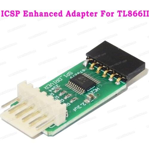 SPI Driver ICSP Enhanced Adapter Board for Minipro TL866II Plus USB Programmer SPI Flash in Circuit Programming Adapter