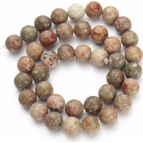 Free Shipping 1 Strand/lot Natural Loose Round Spacer Stone Beads 40cm Strand 4 6 8 10mm For Bracelet Jewelry Making