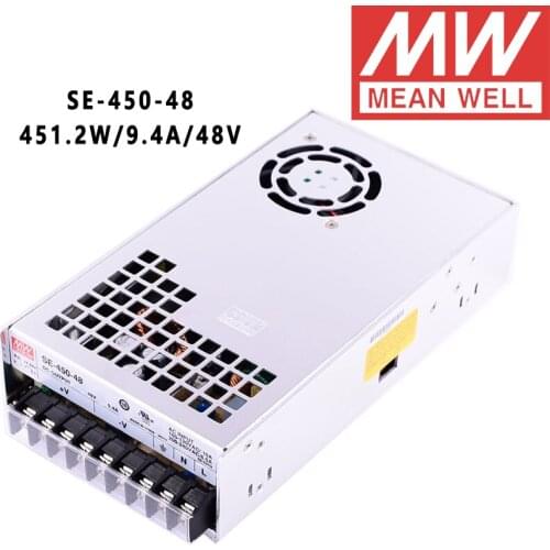SE-450-48 Mean Well 451.2W/9.4A/48V DC Single Output Power Supply meanwell online store