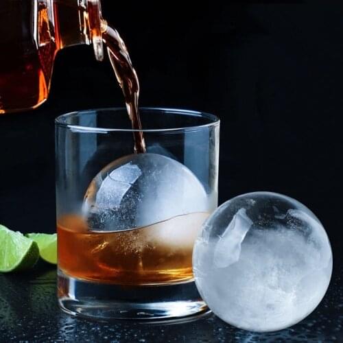 Silicone Sphere Ice Cube Mold Kitchen Stackable Slow Melting DIY Ice Ball Mold Jelly Making Mould for Cocktail Whiskey Drink