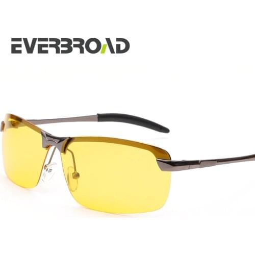 Sport Sunglass UV400 Polarized Men Goggle Anti-glare Night Vision Glasses Car Driving Stainless Steel Eyeglasses EV2704