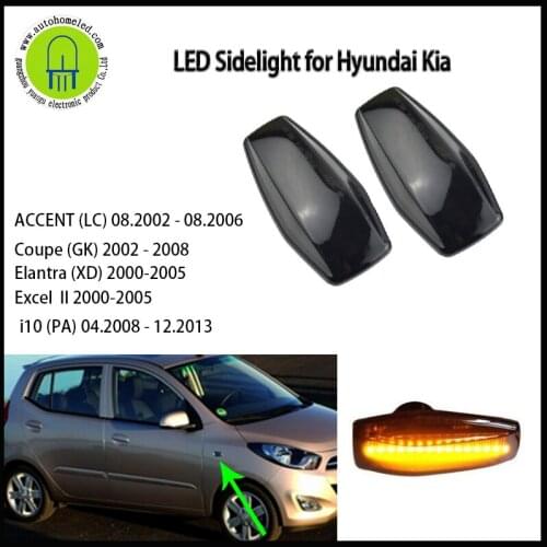LED Turn Signal Lamp Indicator Side Marker Light For Hyundai i10 Elantra Getz Sonata XG Terracan Tucson Coupe Trajet Matrix