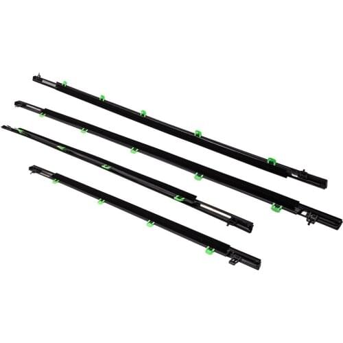 4x Black Window Moulding Trim Weatherstrip Seal Belt For Honda CRV 2007-2011