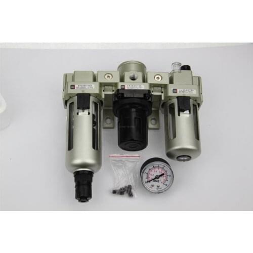 AC3000-02D 1/4"BSPT SMC type Air Filter F.R.L unit AC series (AF3000-02D +AR3000+AL3000) Modual SNS water separator