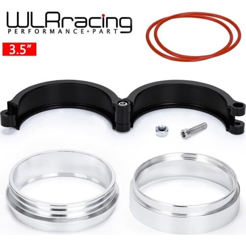 WLR- Exhaust V-band Clamp w Flange System Assenbly Anodized Clamp For 3.5" OD Turbo Dump Pipe WLR-VCE04