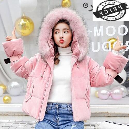 Women Winter Jacket Fashion Parkas Mujer 2021 Korean Padded Warm Female Jacket + Large Fur Hooded Ladies Coat Hiver 606
