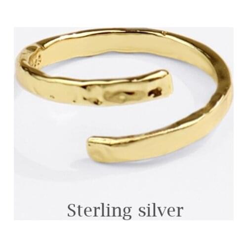 Sole Memory Twisted Branches Art 925 Sterling Silver Female Resizable Opening Rings SRI802