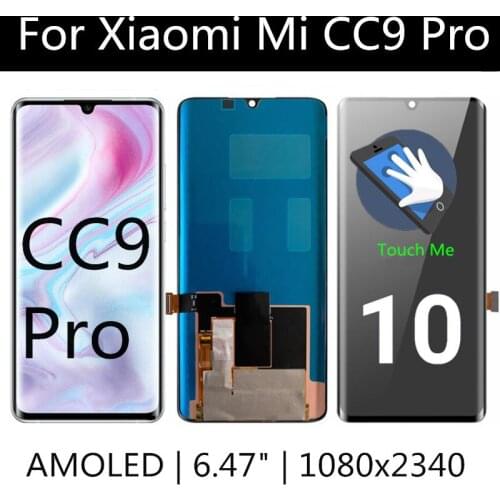 FOR XIAOMI MI CC9 PRO M1910F4E LCD Display Touch Screen Assembly Replacement For Mi cc9 PRO CC9PRO LCD