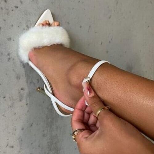 10.5CM Heels Party Shoes Dress Gladiator Sandals Women Wedding Pumps Woman High Heel Shoe Buckle Strap Pump Shoes