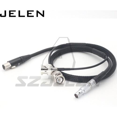 2 pin to ta4f 4 pin female Cable for tvlogic 055/056/058 power cable and SDI camera monitor SDI line, BNC plug to BNC plug