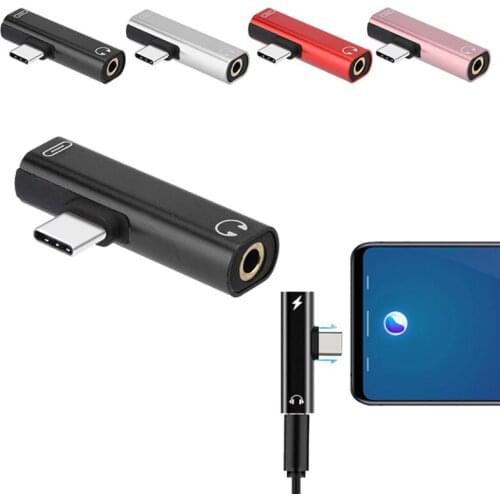 Type C To 3.5mm Plug Audio Adapter Stable Transmission Speed Excellent Sound Quality For Huawei Mate 10 Pro / Xiaomi Mi Max 3