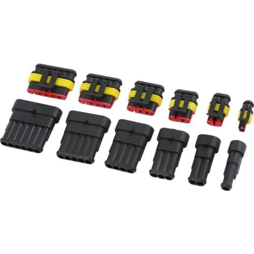 Car waterproof connector plug-in car HID HID Xenon lamp cable plug 123456P hole