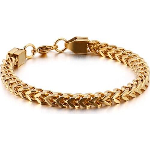 Fashion Dubai Gold Mesh Chain Bracelet Men Stainless Steel 20cm 22cm Long Black Link Chain Wristband Jewellry 2021