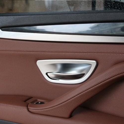 Chrome Ieterior Door Handle Bowl cover Trim For BMW 5 Series F10 520Li 528Li 525Li Accessories set of 4pcs