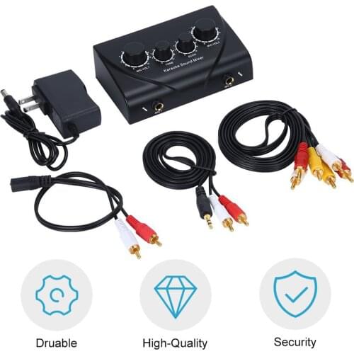 Karaoke Sound Mixer digital sound Professional Audio System Portable Mini Digital Audio Sound Karaoke Machine Echo Mixer System