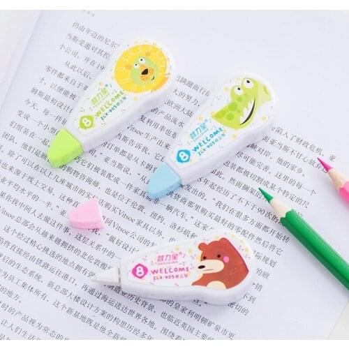 1 PCS New Lovely Cartoon Animals Correction Tape Korean Sweet Stationery Novelty Office Kids School Supplies