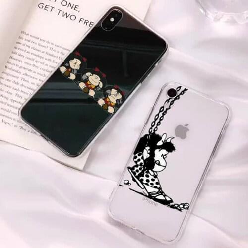 Yinuoda Cartoon Mafalda Phone Case for iPhone 11 12 pro XS MAX 8 7 6 6S Plus X 5S SE 2020 XR case