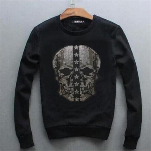 2021 Mens New Trend Diamond Hoodie Hip Hop Round Neck Sweatshirt Winter And Autumn Design Brand Clothing