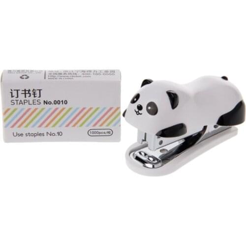 Panda Stapler Set Paper Binder Within 1000pcs Staples Office School Supply