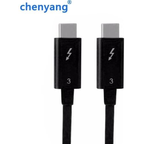 Free Shipping tracking number Thunderbolt 3 USB-C USB 3.1 Male to Thunderbolt3 Male 40Gbps Cable 50cm for Dell XPS13