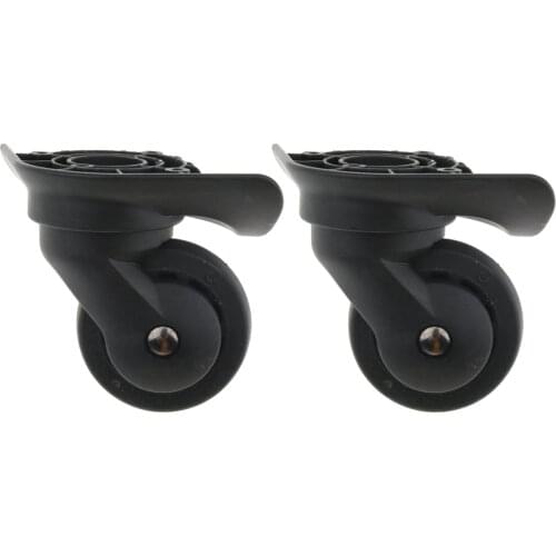 Pair of Mute Spare Luggage Suitcase Wheels 360 ° Swivel A52 Size L