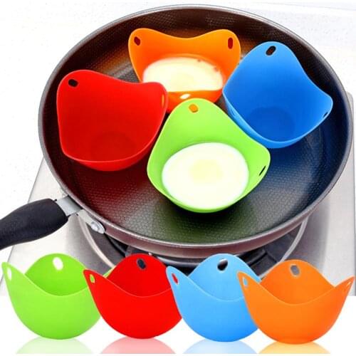 Useful Silicone Egg Poacher Poaching Egg Mold Bowl Rings Cooker Boiler Cooking Accessories Pancake Maker Kitchen Gadgets Tools