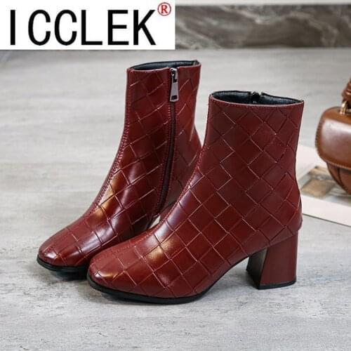 Short Boots Women 2021 New Korean Version with Thick Heels and Cotton Soft Bottom Martin Boots High Heels Women Boots Short Tube