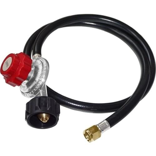High Pressure Propane 0-30 PSI Adjustable Regulator With Hose Fits QCC1/Type1 gas propane tanks
