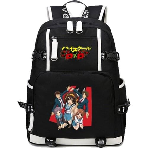 Anime High School DxD Backpack Mochila Schoolbag Bag Student book bag men women Travel bag canvas Rucksack