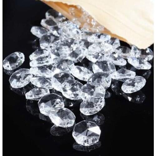 DIY Glass Chandelier Decor Pendant Hanging Drops Artificial Crystals 200pcs/set