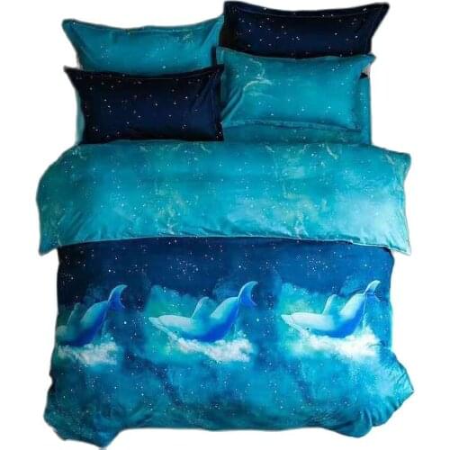 Stary Bedding Set Simple Pattern Duvet Cover Pillowcases Set For Home