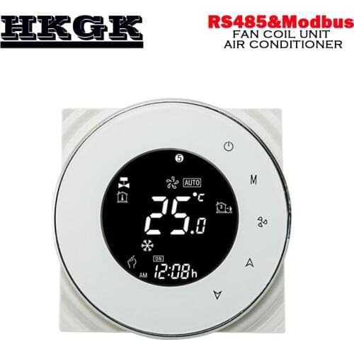 24VAC Modbus thermostat 2P fan coil room temperature regulator for heating or cooling