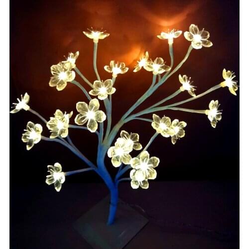Battery Type LED Blossom Rose Flower Branch light Bedroom Home Party decoration Flower Branch Light Christmas