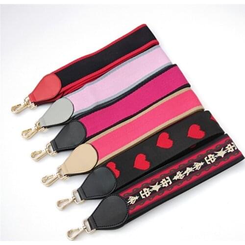 HJKL thick ribbon bag straps fashion color short wide shoulder straps one shoulder color female bump his replacement straps gift