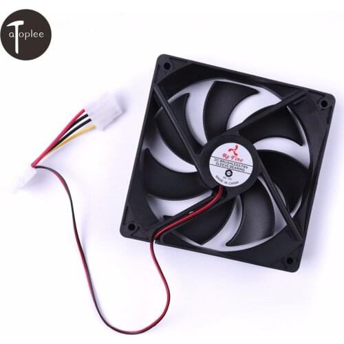 1PC DC12V 0.03A 4-Pin Ultra Quiet Powerful Brushless Fan 7 Blades&Screws Cooling Radiator For Computer DIY Cooling